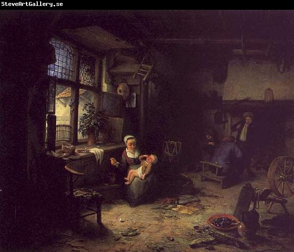 Anthony Van Dyck Interior with Peasants